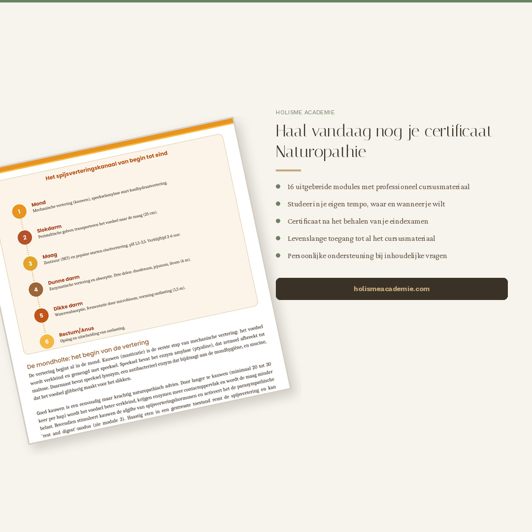 Cursus Naturopathie